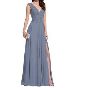 Dusty Blue Formal Dress